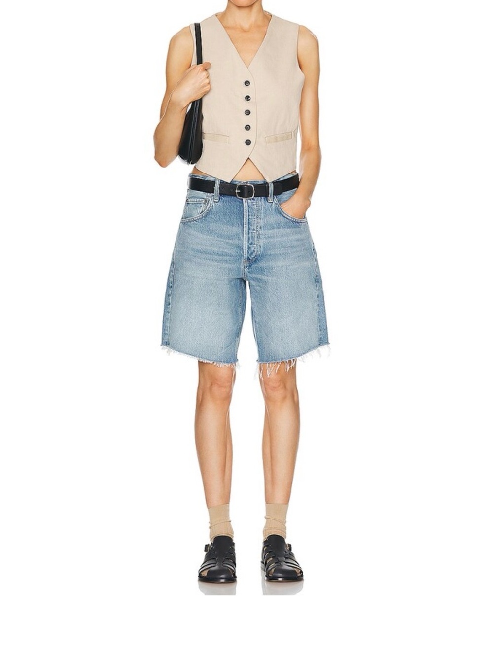 Citizens Of Humanity Light Blue Denim Bermuda Shorts